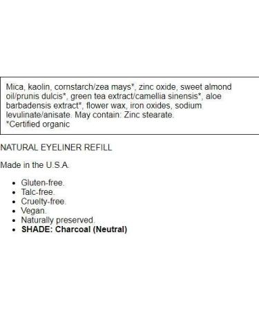 Ecco Bella FlowerColor Powder Eyeliner - Rich and Creamy Formula - Charcoal - Wet or Dry Application - Buy Online on GoSupps.com