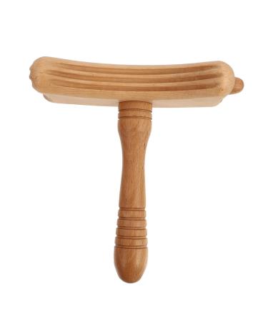 NOLITOY Scraping Stick Body Roller Natural Scrapping Tool Body Massager Roller Massage Bat Back Scraping Board Massage Tool Trigger Point Back Massager Spa Supplies Body Plate Beech Wooden