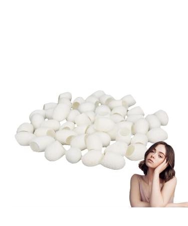 50 Cocons de vers Soie claircit le Teint Nettoyage en Profondeur limination des Points Noirs Boules de vers Soie Exfoliantes Nettoyage en Profondeur avec Ver Soie