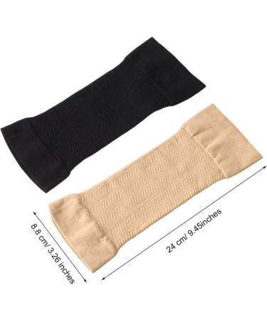 Slimming Arm Sleeves - 4 Pairs Elastic Compression Arm Shapers for Women & Girls | International Shipping - Buy Online on GoSupps.com