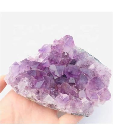 1pc 150g-190g Crystal Decorative Geode Irregular Natural Amethyst Stones Cluster Quartz Home Decor Suitable for Furniture Decoration Full of Texture - Buy Online on GoSupps.com