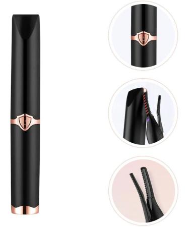 Healeved Heated Eyelash Curler USB Rechargeable Electric Heating Eyelash Curler with Comb for Women 3 Temperature Modes 2 in 1 Clip-Type Eyelash Curler Makeup Tools Black - Buy Online on GoSupps.com