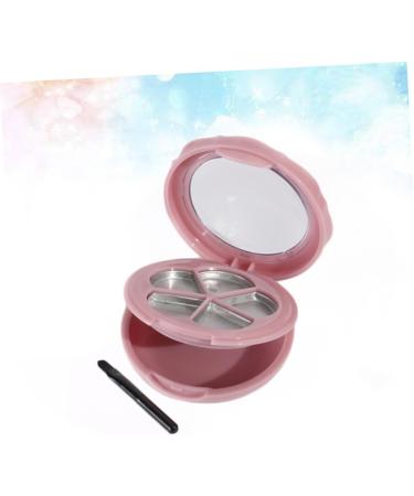 NOLITOY 9 Pcs Lip Balm Containers Eye Shadow Palettes with Mirror Blush Empty Eyeshadow Compact Lipstick Box 7*7cmx3pcs Pinkx3pcs - Buy Online on GoSupps.com