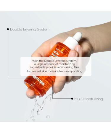 PS.PRETTYSKIN Jeju Tangerine Vitamin C Ampoule 52ml | Hydrating & Soothing Korean Skincare with Panthenol Adenosine & Niacinamide - International Shipping - Buy Online on GoSupps.com