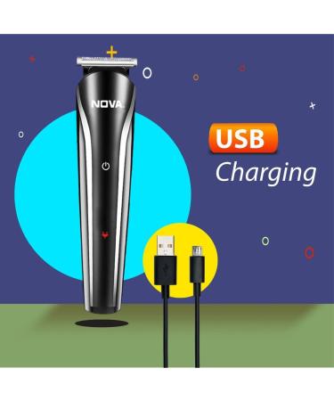 Buy NO.VA N.G 1145/05 Trimmer - 60 Min Runtime 9 Length Settings (Black Silver) | Best International Shipping | Premium Grooming Tool - Buy Online on GoSupps.com