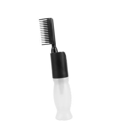 FRCOLOR Hair Dye Bottle Root Comb Dye Bottle with Scale Erasers for Dye Bottle Brush Oil Comb Applicator Beard Dye Combs Applicator Bottle for Hair Perm Dyeing Shampoo Bottle Plastic 25.00X6.00X4.00CM Assorted Color