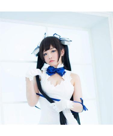 Buy Anime Fake Hair Wig for Women | Long Straight Ji Hairstyle - Creamy White Grandma Ash Lolita Headgear - Buy Online on GoSupps.com