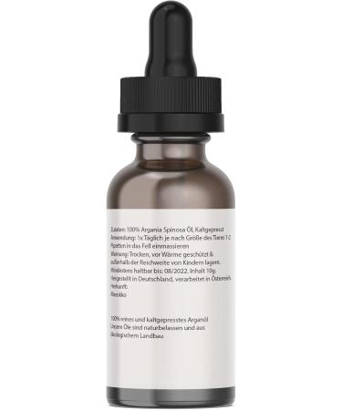Saint Nutrition Itching Argan Oil for Pets - Soothes Skin Issues in Dogs Cats & Horses - Treats Itching Fleas Lice & Grass Mites - 10ml - Buy Online on GoSupps.com