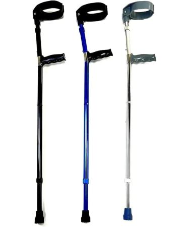 Safety Crutches Aluminum Crutches Forearm Canes Height Adjustable Telescoping Walking Sticks Unisex Walking Cane for Rehabilitation Training Comfortable Independence Blue - Buy Online on GoSupps.com