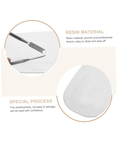 NOLITOY Makeup Palette Set - Stainless Steel Mixing & Nail Art Tool | Pro Cosmetology Kit - 12.6x7.5cm Painting Palette for Flawless Foundation & Makeup Application - Buy Online on GoSupps.com