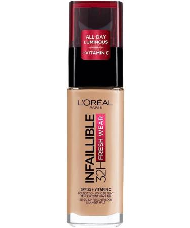 L'Or al Paris Grundieung Infallible 24H Fresh Wear Make-Up 140 Golden Beige Pack of 3 (3 x 30 ml) - Buy Online on GoSupps.com
