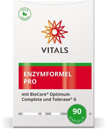 Buy Vitals Enzyme Formula Pro - 90 Vegan Capsules | 12 Active Enzymes for Optimal Digestion - International Shipping - Buy Online on GoSupps.com