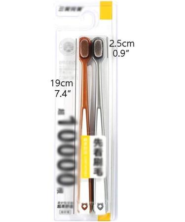 Zumaha Ultra-Like Manual Spinbrush Toothbrush Pack - 2 Sauber Brown & Silver 10 000 Bristles for Adults Pregnancy & Juniors - Buy Online on GoSupps.com