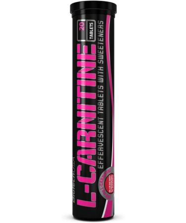 Biotech USA Effervescent L-Carnitine 500 mg Blueberry Raspberry - 20 Tablets - Buy Online on GoSupps.com