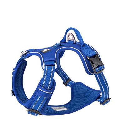 Truelove no pull dog harness reflective dog harness for dogs adjustable soft padded pet vest with simple operating handle TLH56512 m blue - Buy Online on GoSupps.com