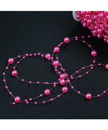 Bingcute 100ft Artificial Pearls String Beads Chain Garland for Wedding Party Decoration - Ivory - Buy Online on GoSupps.com