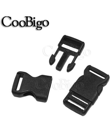 10pcs 1/2"(12.5mm) Side Release Buckles Plastic Black Quick Adjustable Buckle For Backpack Strap DIY Pets Collar Accessory - Buy Online on GoSupps.com