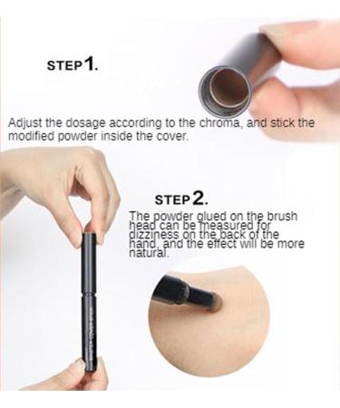 Hairline Powder Stick Waterproof Hair Root Concealer for Thinning Hair Roots Touch Lasting and Fast Coverage of Hair Roots (4) - Buy Online on GoSupps.com