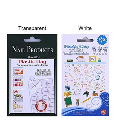 1 Sheet Adhesive Glue Clay for False Nails Tips Fix Removable Non-Toxic Reusable Eco-Friendly Manicure Nail Art Tool - (Color: Transparent) - Buy Online on GoSupps.com