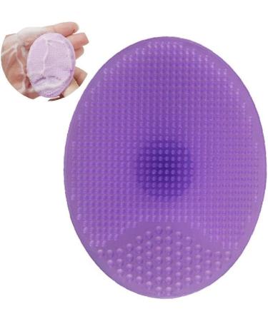 Silicone Body Shower Brush for Skin Massage - Purple - Buy Online on GoSupps.com