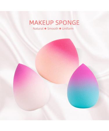Makeup Sponge Gradient Color Egg Foundation Sponge Water Drop Shape Smooth Applying Cosmetic Puff Powder Wet/Dry Dual Use (Color : Type-3) - Buy Online on GoSupps.com