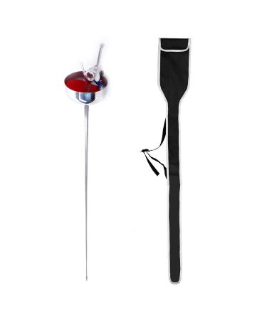 LEONARK Fencing Saber Foil Epee Electric Sword Weapon - National Grade with Guard Pad and Handle Grip - Professional Fencing Gear for Fencer Epee Size 5 - Left Hand