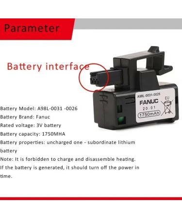4 Pack 3V 1750mAh A98L-0031-0026 PLC Battery for FANUC | Non-Rechargeable Fast Shipping Worldwide - Buy Online on GoSupps.com