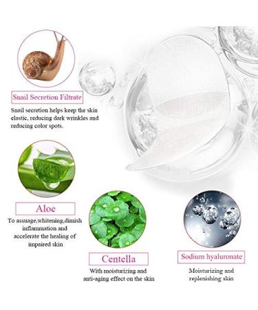 60 Pcs Snail Collagen Eye Patches Deep Moisture Dark Circle & Swelling Reducer | Calming Eye Flaps for Radiant Skin - Buy Online on GoSupps.com