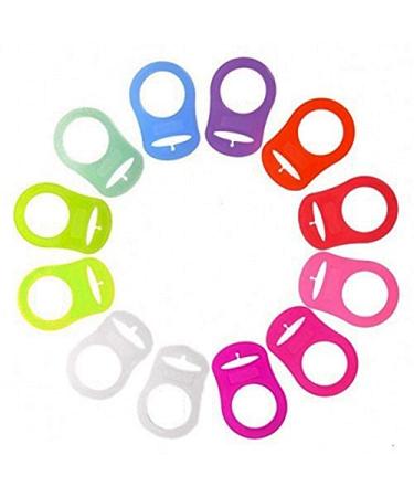 Pacifier chain silicone ring adapter (pink)