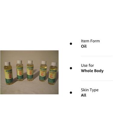 Spa Natural Vitamin E Beauty Oil 4 oz (5 Pack) - Premium Skincare for Radiant Skin - Buy Online on GoSupps.com