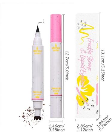 Faux Beauty Mark Stamp | Face Spot Pen - 2-in-1 Waterproof Beauty Stencil - Faux Freckles and Eyeliner for Natural Skin Makeup - Buy Online on GoSupps.com