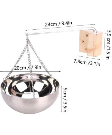 Atyhao 20cm Stainless Steel Sauna Aromatherapy Bowl - Essential Oil Holder for Sauna Room Accessories - Buy Online on GoSupps.com