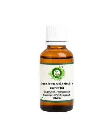 R V Essential Pure Fenugreek (Methi) Carrier Oil 50ml (1.69oz)- Trigonella Foenumgraecum (100% Pure and Natural Cold Pressed) 1.69 Fl Oz (Pack of 1)