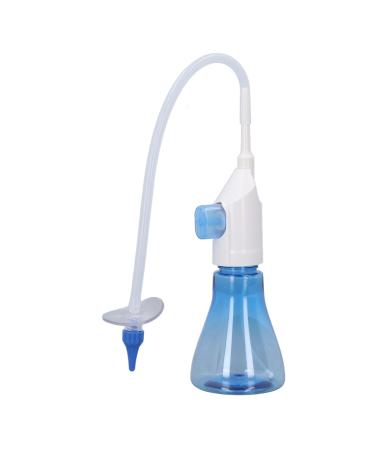 Ear Wax Removal Kit Earwax Removal Kit Ear Cleaning Kit Gentle Ear Irrigation Flushing Kit with 30 Nozzles Manual Ear Washer Cleansing Kit for Adults (Sky Blue)
