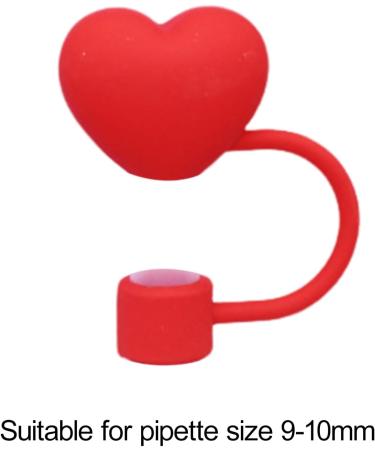 Adorable Straw Plug Sure Here's A Product Title for Listing Silicone Love Heart Cover Set Tumbler Reusable Food-Grade Leak-Proof 9-10mm Dust-Proof Red - Buy Online on GoSupps.com