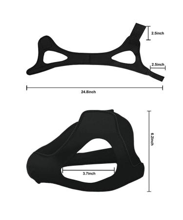 Adjustable Anti Snoring Chin Strap for Men and Women - Comfortable Stop Snoring Device for Better Sleep - Relief Anti-Snore Headband Jaw Belt in Black - Buy Online on GoSupps.com