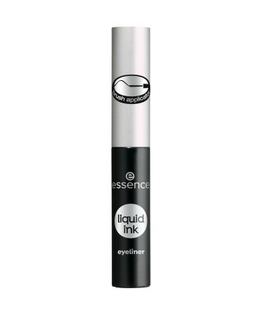 Essence Liquid Ink Eyeliner No. 01 black defined vegan without microplastic particles without parabens without parabens 1 Pack (3ml) 01 3 ml (1 Pack)