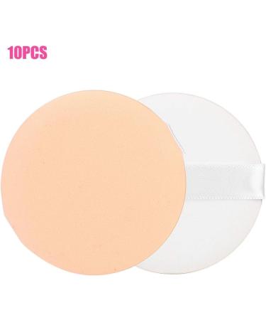 Soft Breathable Face Makeup Powder Puff BB Cream Puff - Set of 10 Non-Latex Washable Exquisite Makeup Fitting Base Firm & Tight Ribbon Comfortable Easy to Clean - Buy Online on GoSupps.com