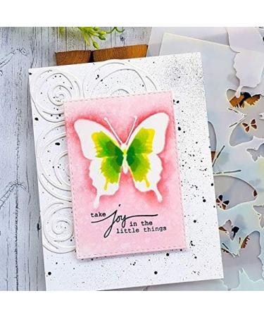 CrafTreat 2 Step Butterfly Stencils - Set of 2 | 6x6 Inches Each | Reusable Stencils for DIY Home Decor on Wood, Paper, Fabric, Floor, Wall, and Tile - Buy Online on GoSupps.com