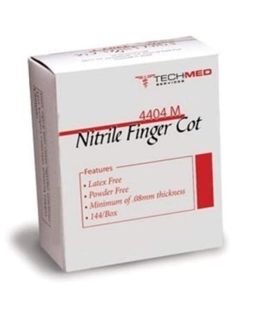 Tech Med 4404L Tech-Med Nitrile Finger Cots, Large (Pack of 144)