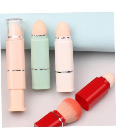 DRESSOOS 2 in 1 Makeup Brush Makeup Tool Cosmetics Brush Liquid Foundation Brush Powder Brush Retractable Makeup Brush Foundation Applicator Plastic Set With Cover Travel - Buy Online on GoSupps.com
