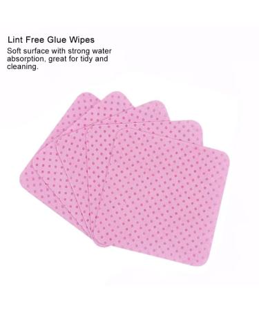 1000 Pcs Lint Free Nail Wipes for Gel Polish Removal and Cleaning - Soft Glue Cleaning Pads for Nail Polish and Eyelash Extension - Pink - Buy Online on GoSupps.com