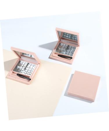 Shop 2pcs Empty Eyeshadow Dish & Cosmetic Case | Pink Square Palette for Cosmetics - International Shipping Available - Buy Online on GoSupps.com