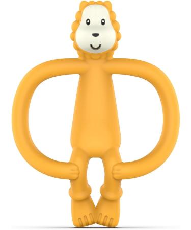 Matchstick Monkey Antimicrobial Silicone Teether | Easy-to-Grip BPA Free 11cm | Ludo Lion Design | 3 Months+ | Gel Applicator | Animal Teether - Buy Online on GoSupps.com