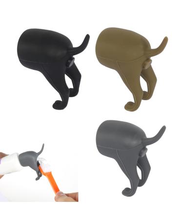 Pooping Dog Butt Toothpaste Topper Funny Pooping Toothpaste Topper Dog Butt Toothpaste Topper Cap Cartoon Dog Poop Toothpaste Dispenser for Home Travel Daily Life