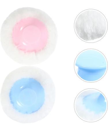 Mikinona Lot de 2 Houppettes pour B b 8 CM Ultra Douces et Moelleuses Applicatrices de Poudre Visage Corps R utilisables Couleurs Bleu Clair et Rose P le Soins D licats pour Peau - Buy Online on GoSupps.com
