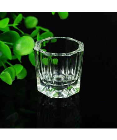 2pcs Nail Acrylic Liquid Cups Powder Dish Replacement Glass Crystal Cups Polish Glassware Tools (Octogonal) Glass Crystal Cups - Buy Online on GoSupps.com