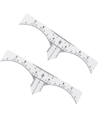 Scale Ruler 10pcs Set Eyebrow Shaper Kit Eyebrow Template Eyebrow Ruler Makeup Ruler Eyebrow Stickers Make up - Buy Online on GoSupps.com