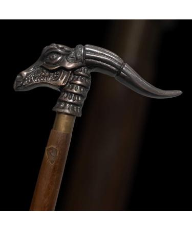 Rj.Artis Gentlemen Walking Stick Antique Dragon Head Handle Nautical Wooden Walking Cane Dragon Walking Stick - Buy Online on GoSupps.com