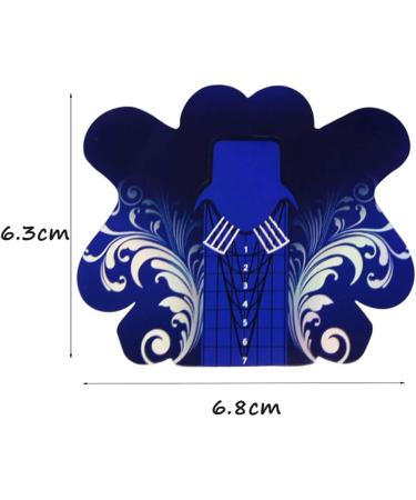 FingerAngel 100PCS Stiletto Nail Tips Laser Blue Nail Forms Gel Polish Extension Forms Acrylic Tips Nail Art Decoration DIY Nail Gel Curl - Buy Online on GoSupps.com